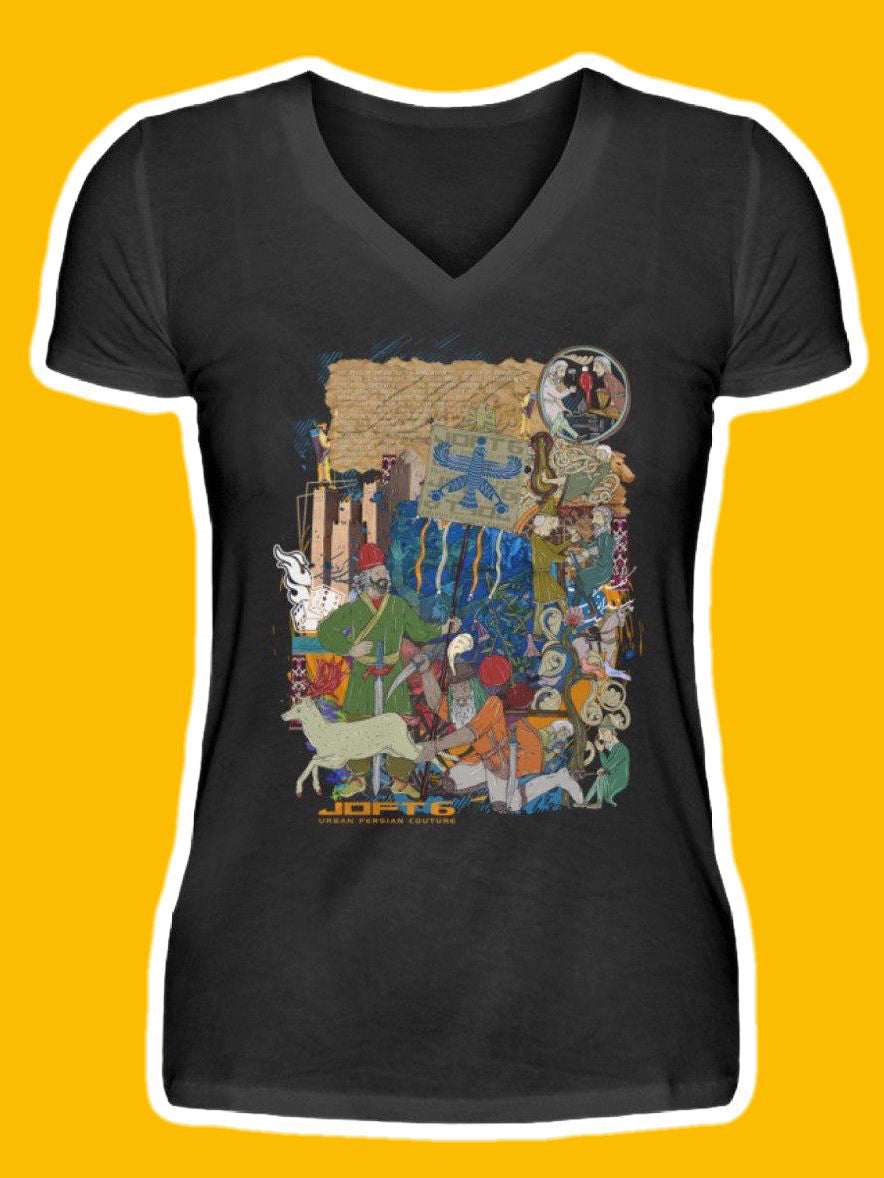 0012-Persia - V-Neck Women Shirt