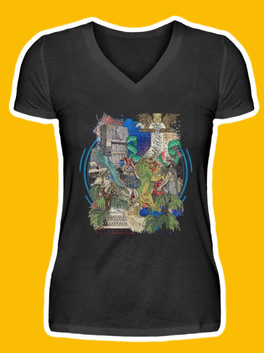 0006-Jamshid - V-Neck Women Shirt