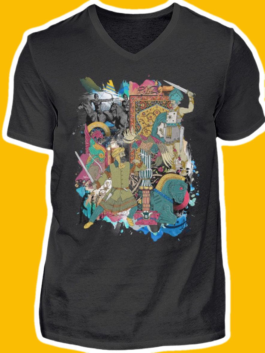 0011-Glim - Men V-Neck Shirt