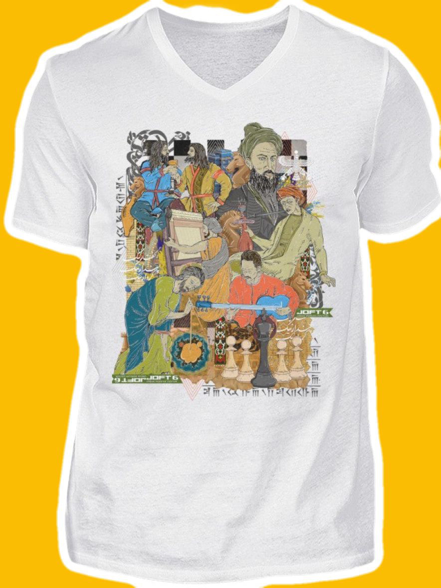 0005-Jaam - Men V-Neck Shirt