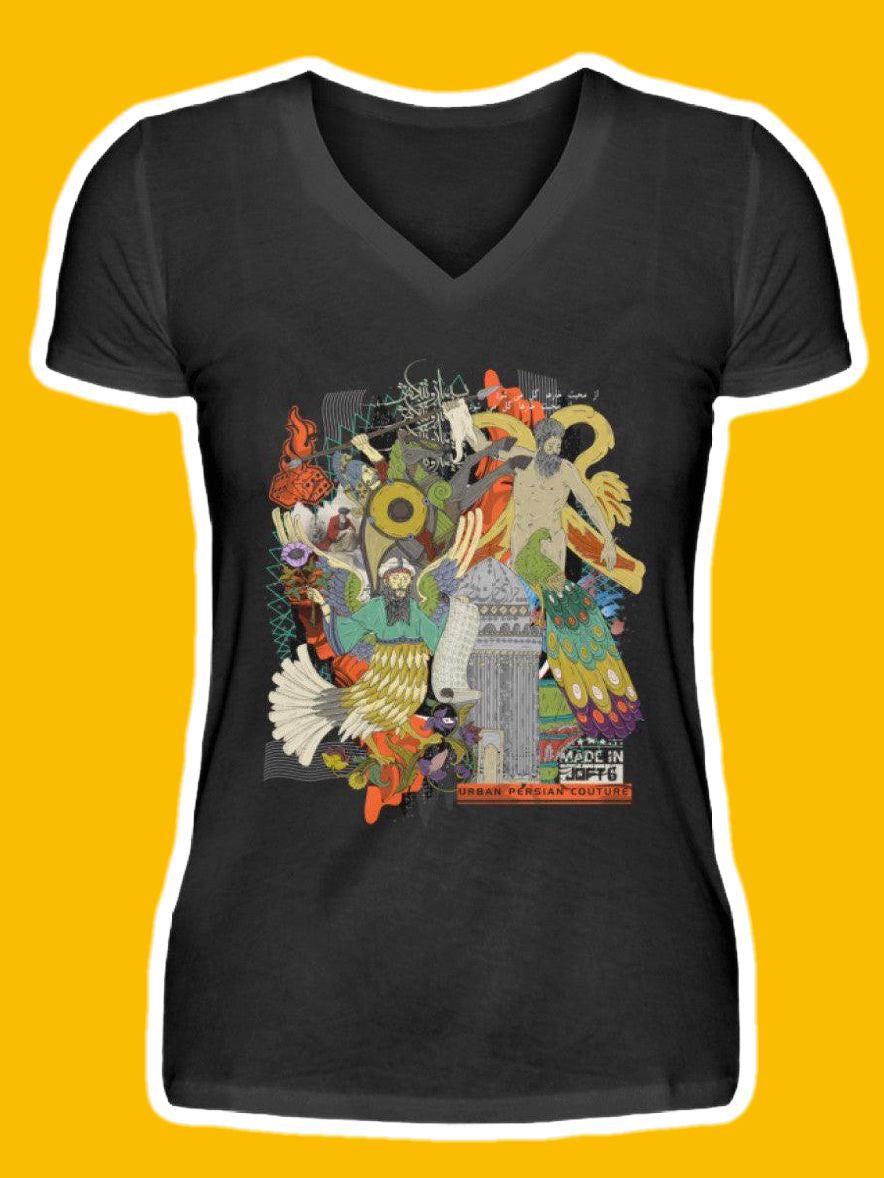0013-Tavus - V-Neck Women Shirt