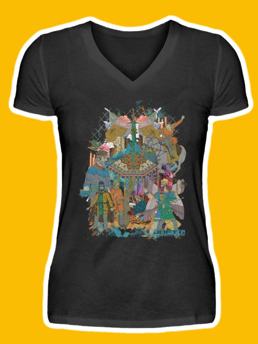 0004-Shamshir - V-Neck Women Shirt