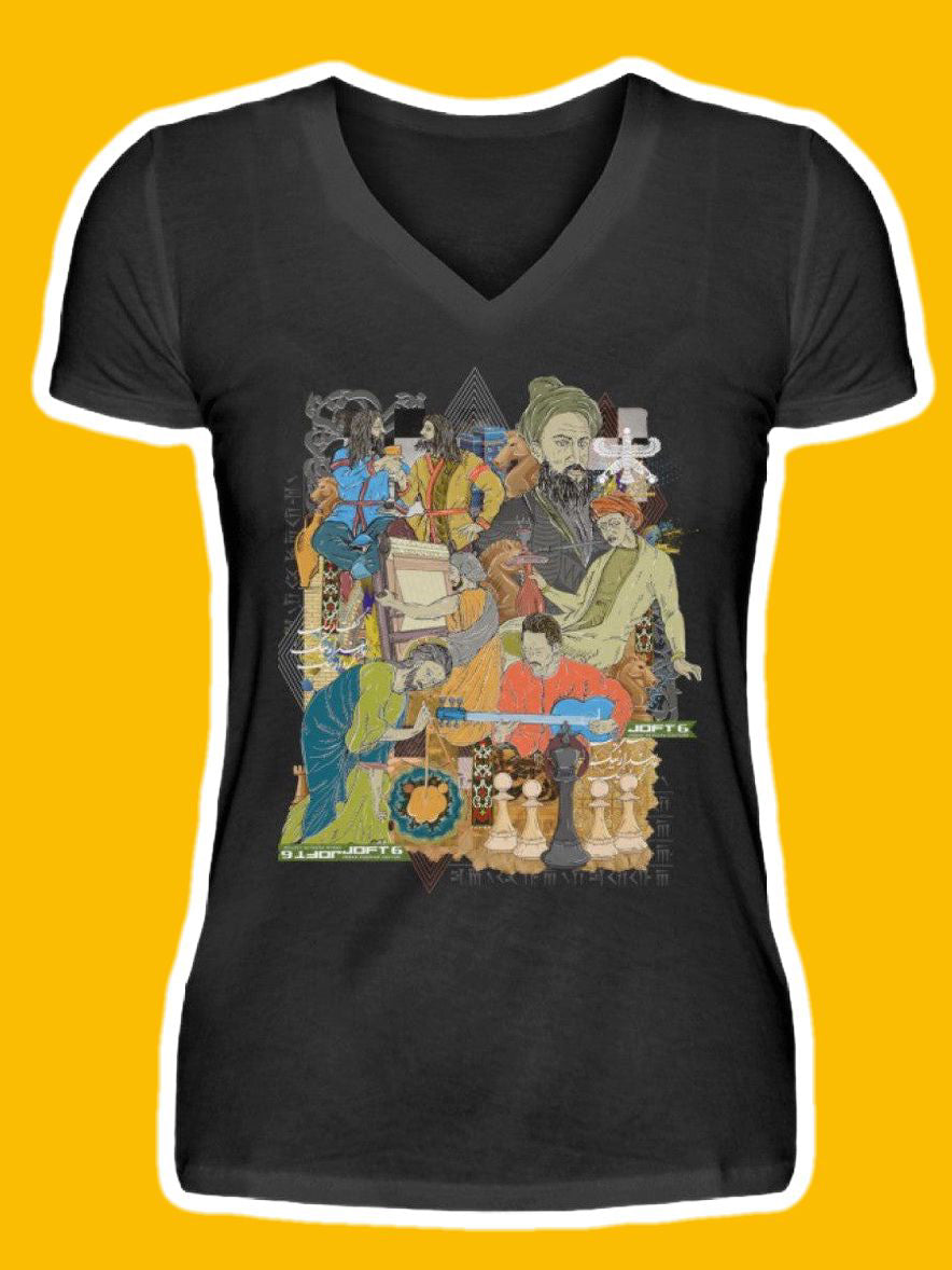 0005-Jaam - V-Neck Women Shirt