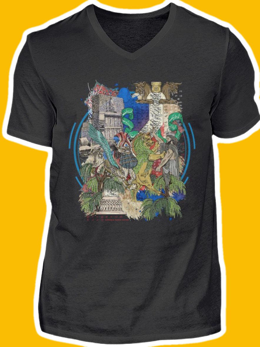 0006-Jamshid - Men V-Neck Shirt