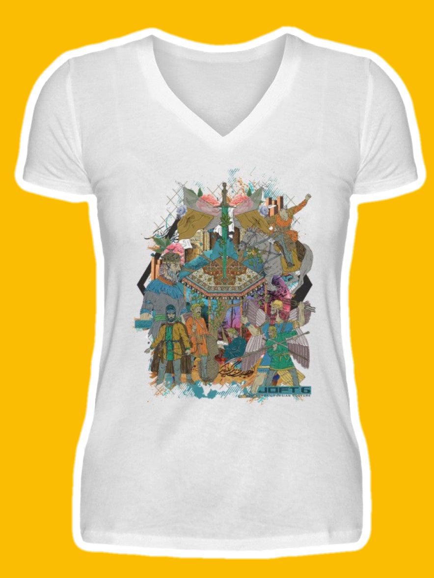 0004-Shamshir - V-Neck Women Shirt