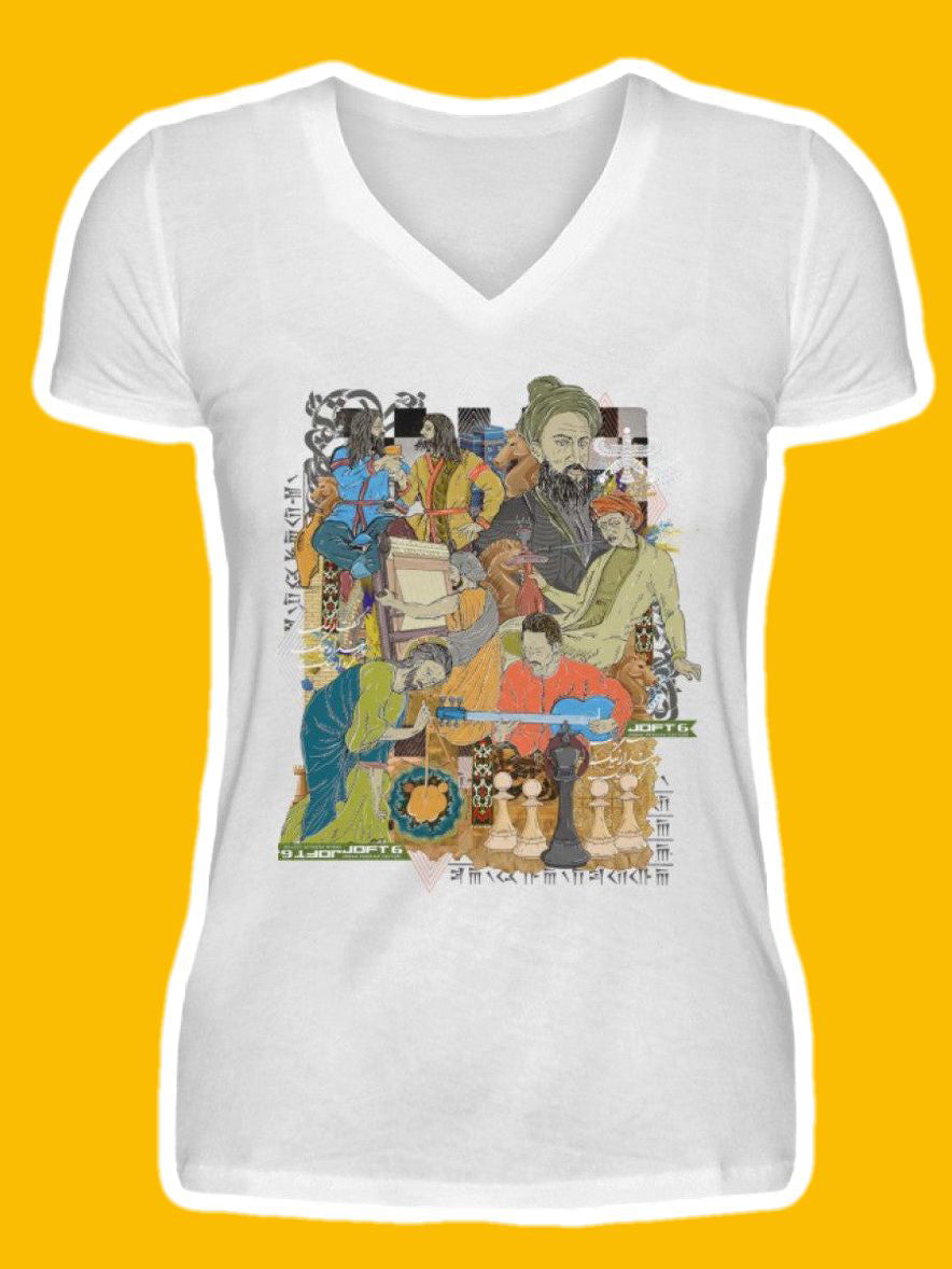 0005-Jaam - V-Neck Women Shirt