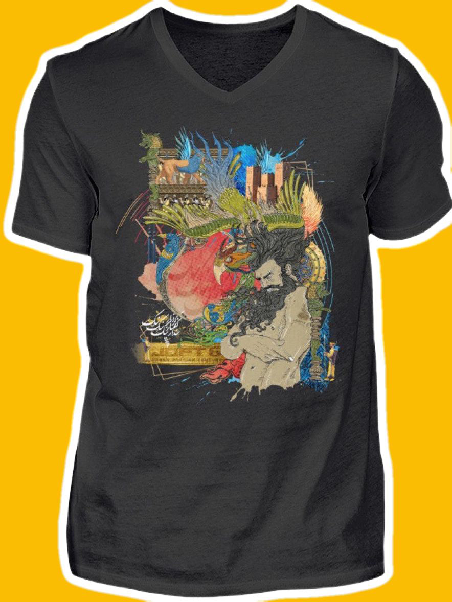 0007-Oghab - Men V-Neck Shirt