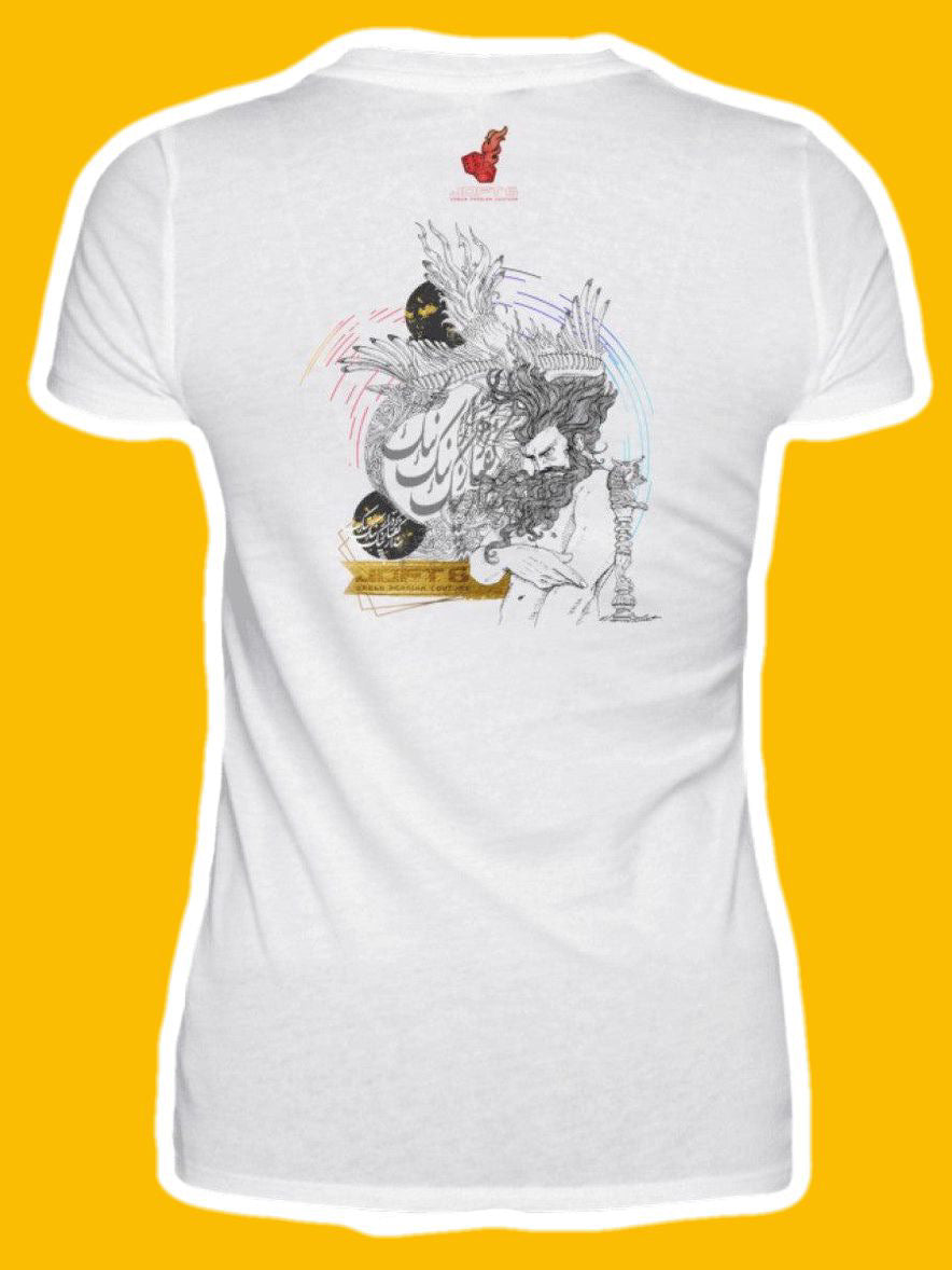 0007-Oghab - V-Neck Women Shirt