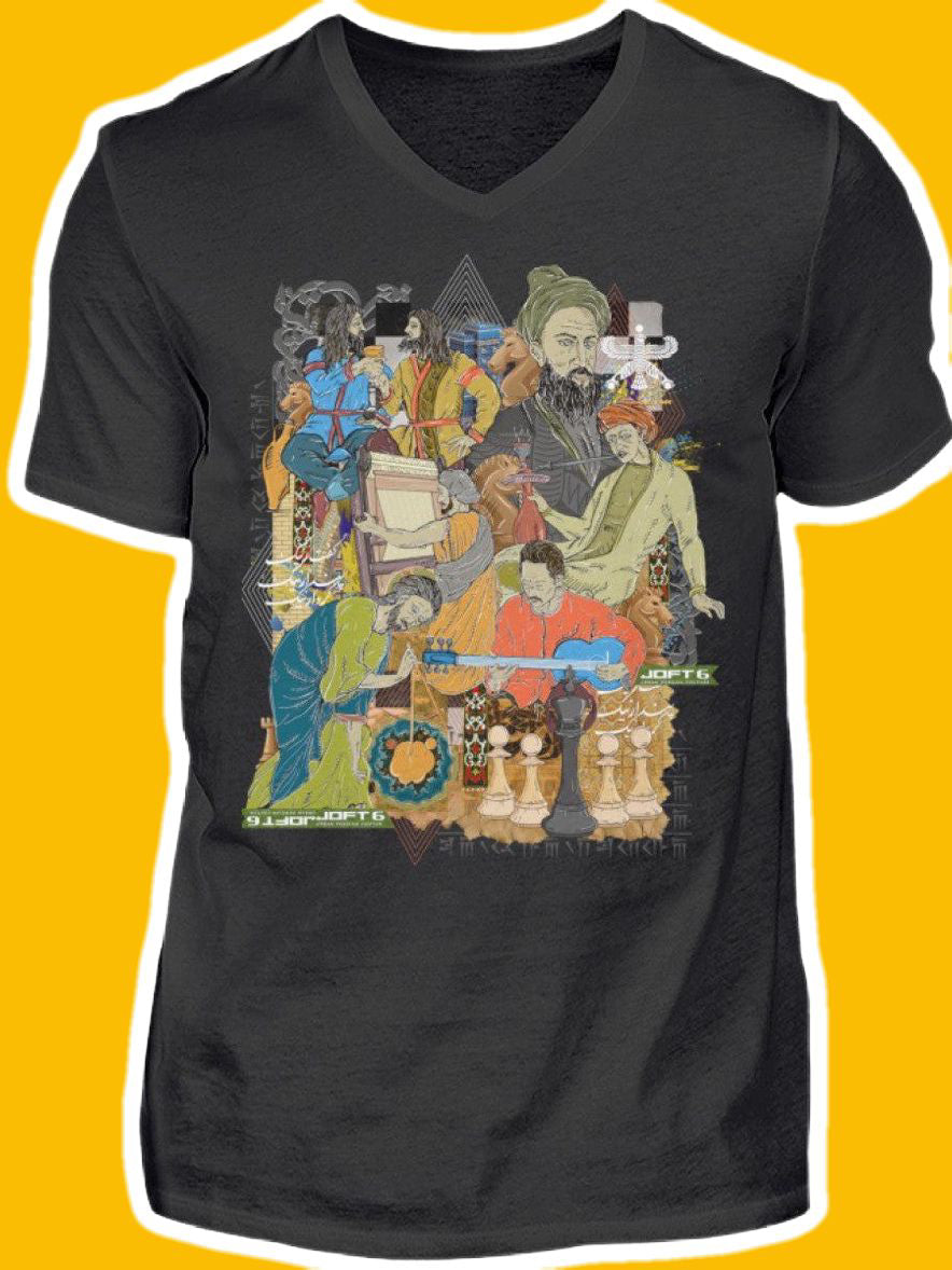 0005-Jaam - Men V-Neck Shirt