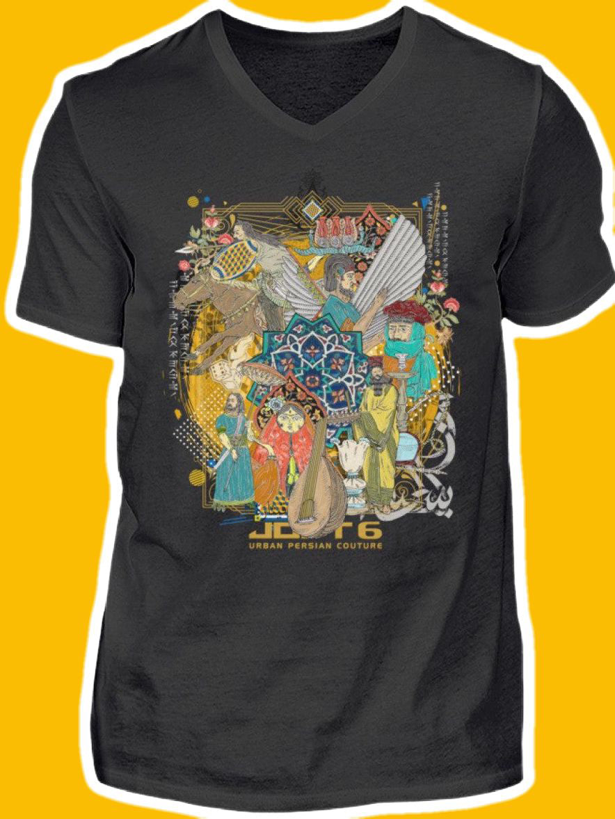 0003-Khorshid - Herren V-Neck Shirt