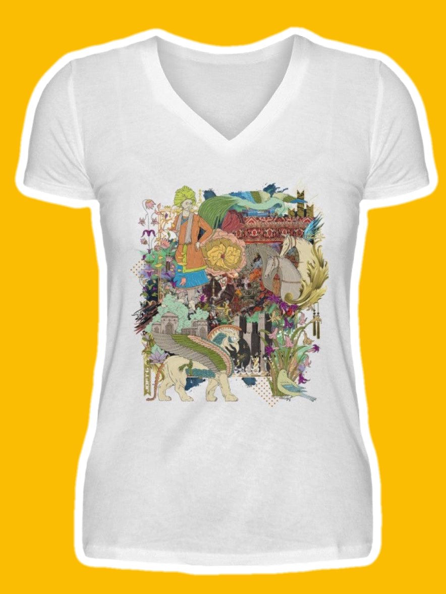 0010-Gol - V-Neck Women Shirt
