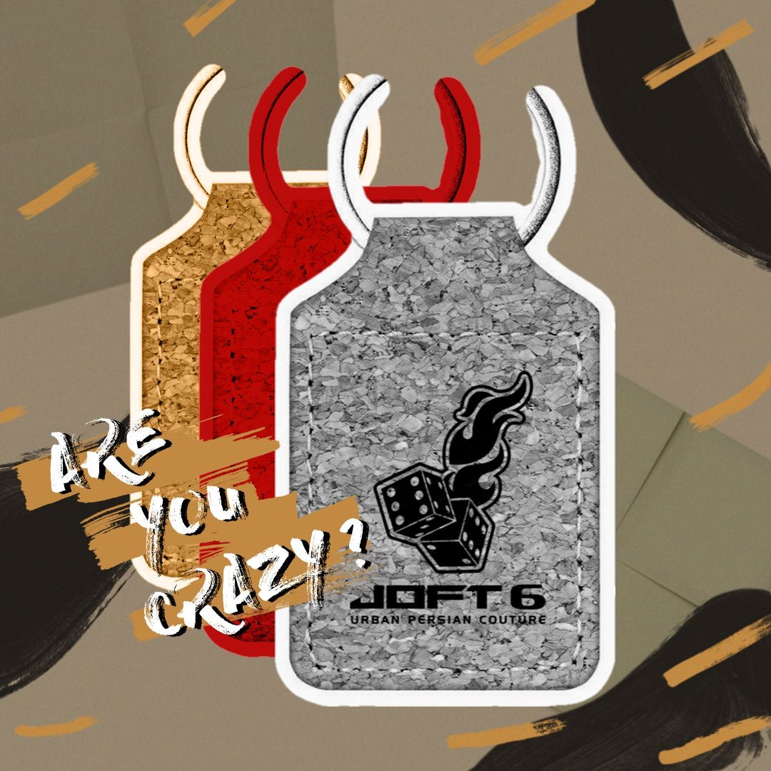 0015-J6-UPC - Cork Keyring square with Laser Engraving