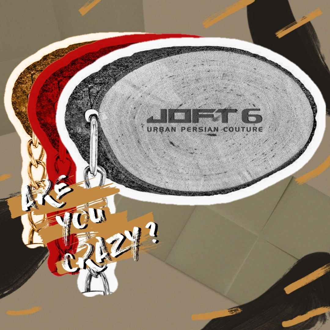 0018-J6-UPC - Wooden Keyring oval with Laser Engraving