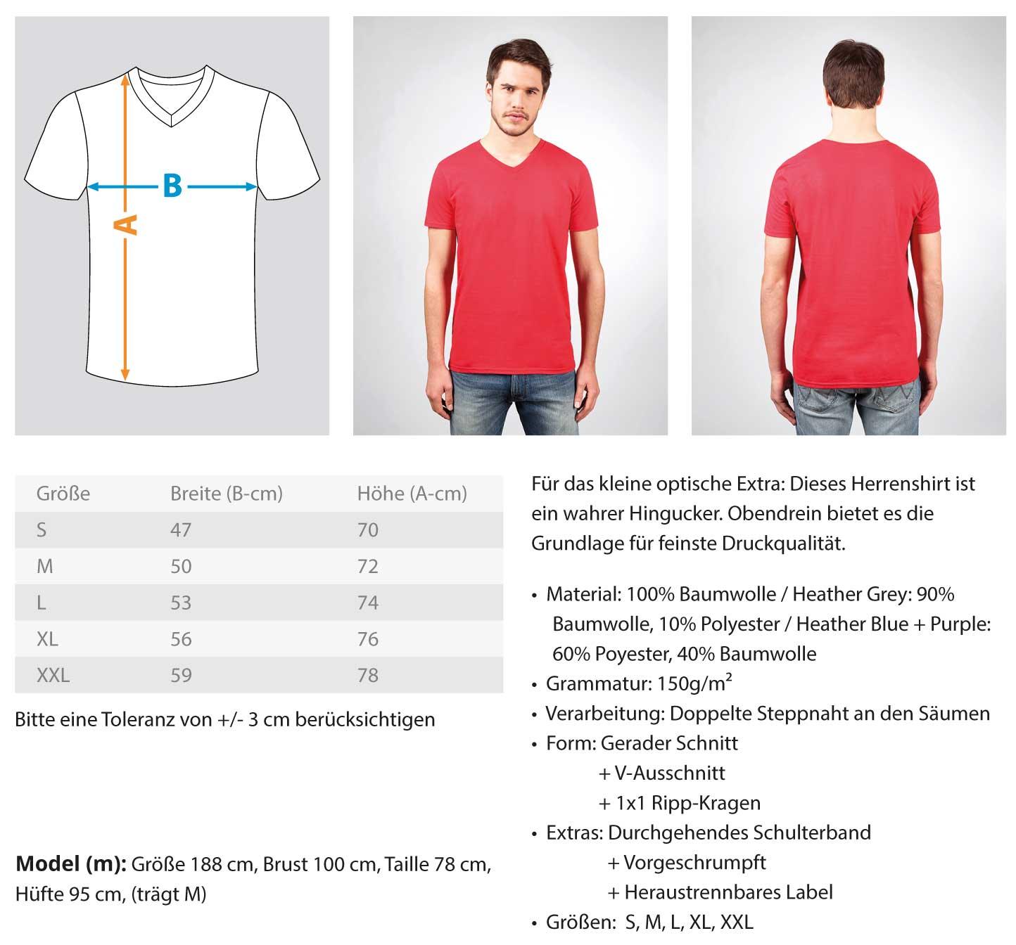 0002-Homa - Herren V-Neck Shirt V-Neck Herrenshirt Shirtee