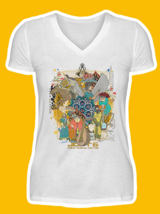 0003-Khorshid  - V-Neck Women Shirt