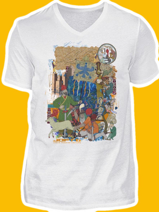 0012-Persia  - Men V-Neck Shirt