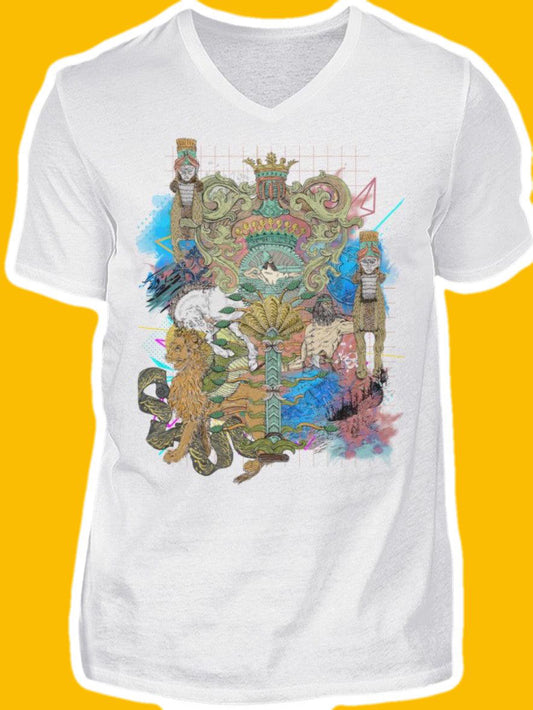 0009-Kaman  - Men V-Neck Shirt