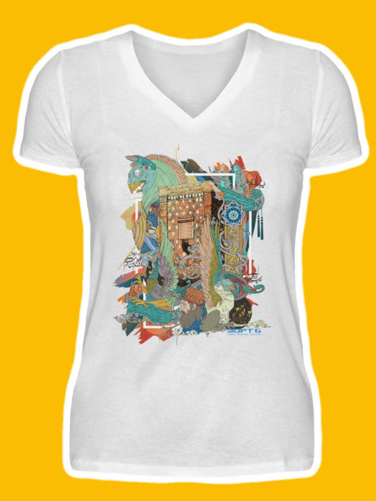 0002-Homa  - V-Neck Women Shirt