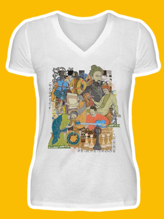 0005-Jaam  - V-Neck Women Shirt