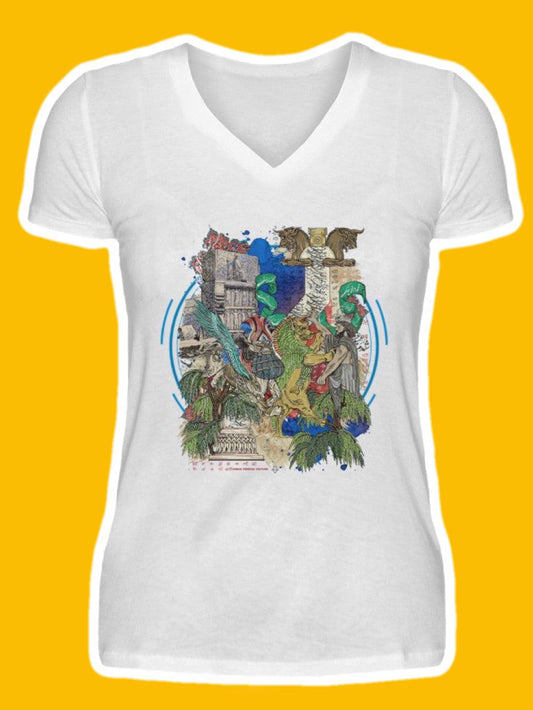 0006-Jamshid  - V-Neck Women Shirt
