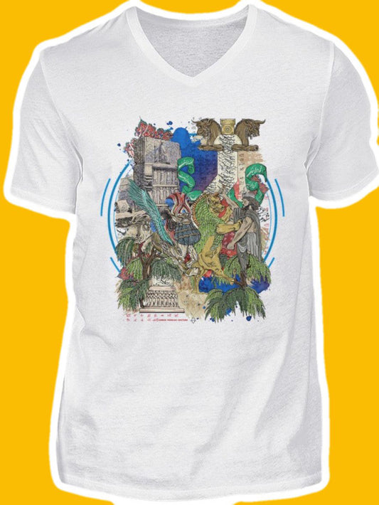 0006-Jamshid  - Men V-Neck Shirt
