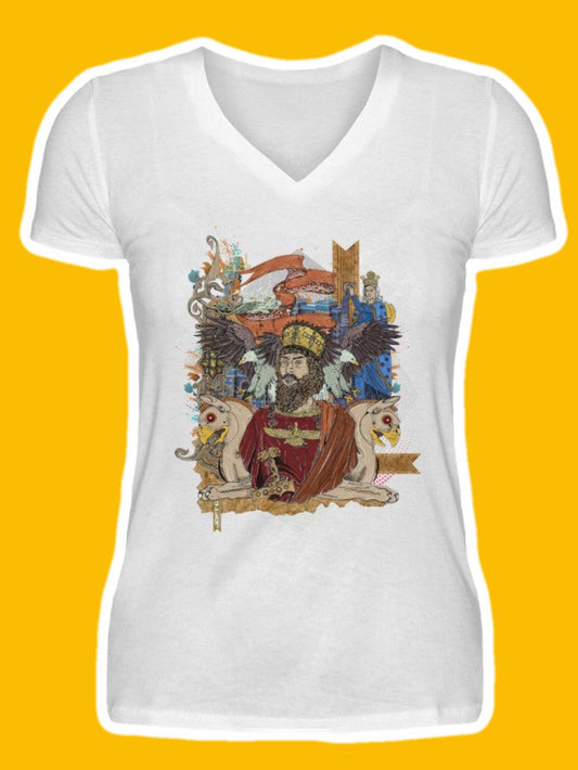 0008-Kourosh  - V-Neck Women Shirt
