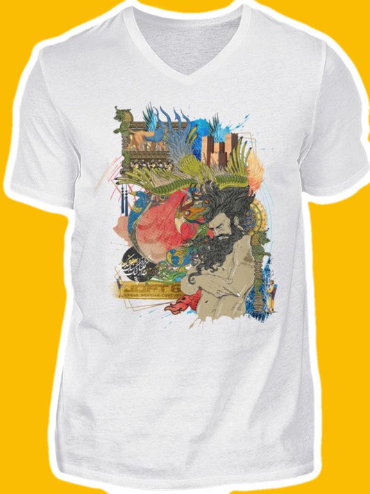 0007-Oghab  - Men V-Neck Shirt
