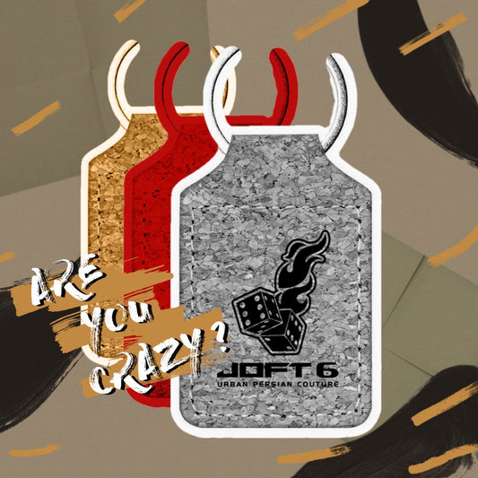 0015-J6-UPC  - Cork Keyring square with Laser Engraving